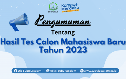 Hasil Tes Potensi Akademik Calon Mahasiswa Baru