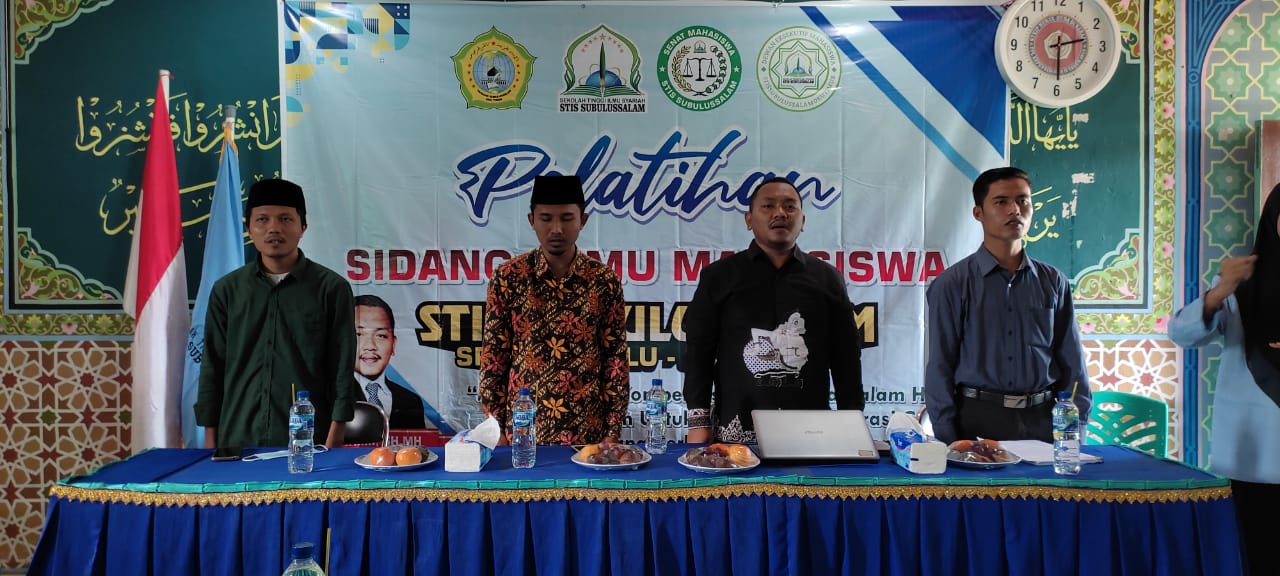 PELATIHAN SIDANG SEMU MAHASISWA STISS SUBULUSSALAM