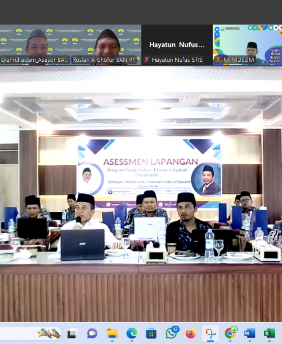 AL Prodi HES Dilakukan secara Daring oleh BAN-PT, Pimpinan STISS dan Prodi HES Berharap Semoga Hasilnya Maksimal