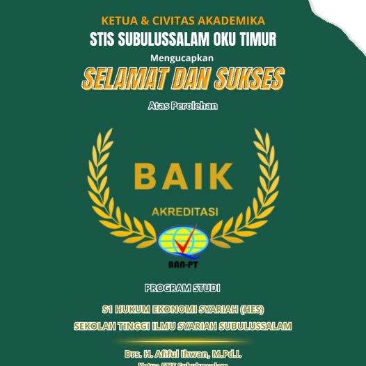 Prodi HES Sukses Pertahankan Peringkat Akreditasi Baik, Pimpinan Sekolah Tinggi dan Unit Kerja di Lingkungan STISS Beri Ucapan Selamat dan Apresiasi