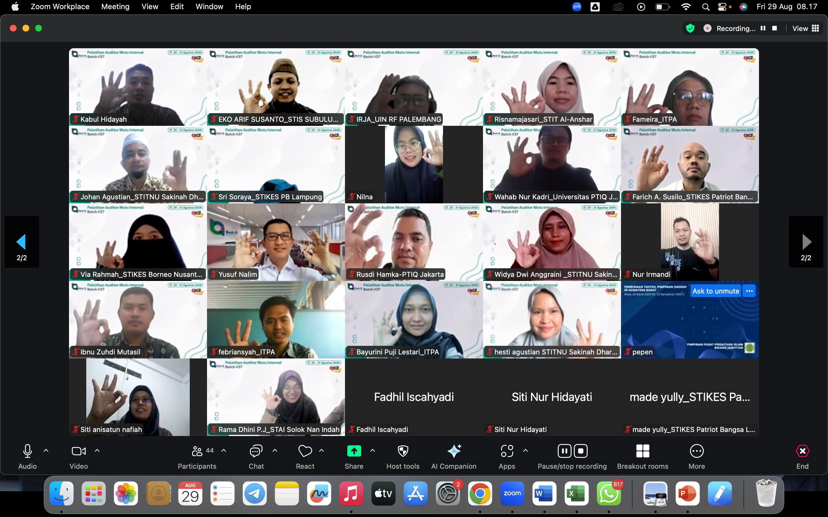 Setelah Ikuti Pelatihan Auditor, Dosen STISS Siap Implementasikan AMI Setelah Ikuti Pelatihan Auditor, Dosen STISS Siap Implementasikan AMI