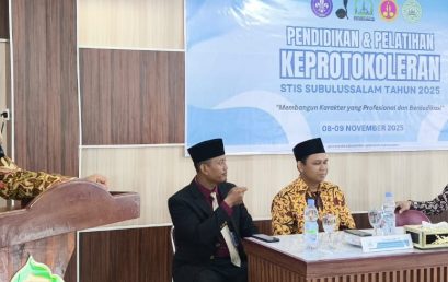 Ketua STISS Buka secara Resmi Kegiatan Pendidikan dan Pelatihan Keprotokoleran