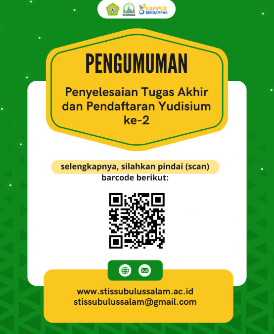 Pengumuman tentang Penyelesaian Tugas Akhir dan Pendaftaran Yudisium ke-2