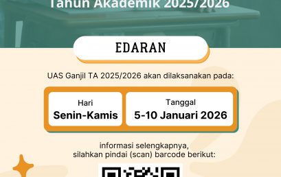 Edaran Pelaksanaan UAS Ganjil Tahun Akademik 2025/2026