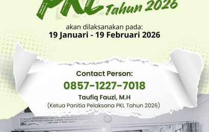 Pengumuman PKL Tahun 2026