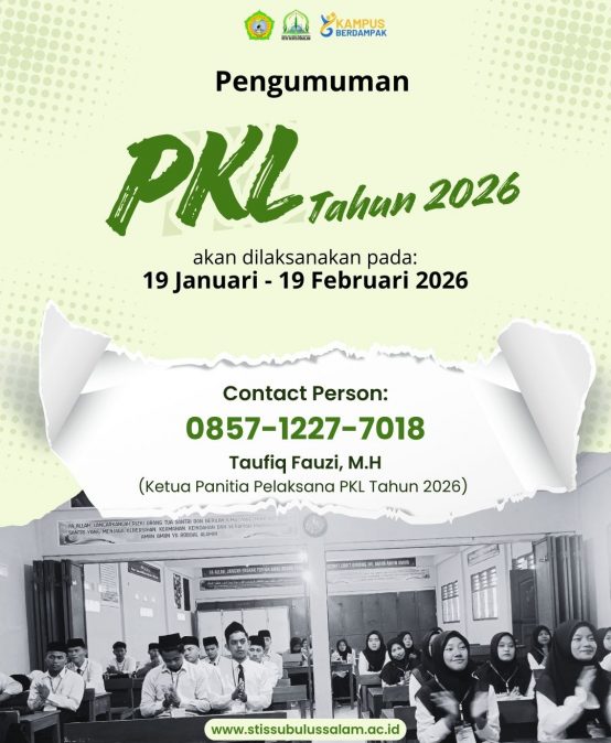 Pengumuman PKL Tahun 2026