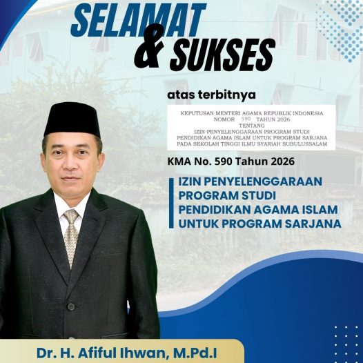 Terbitnya Izin Penyelenggaraan Prodi PAI Menjadi Satu Penyemangat STISS untuk Bertransformasi Menjadi Institut Bahkan Universitas