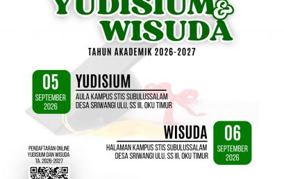 Pengumuman tentang Pendaftaran Yudisium dan Wisuda Angkatan II dan III Tahun 2026