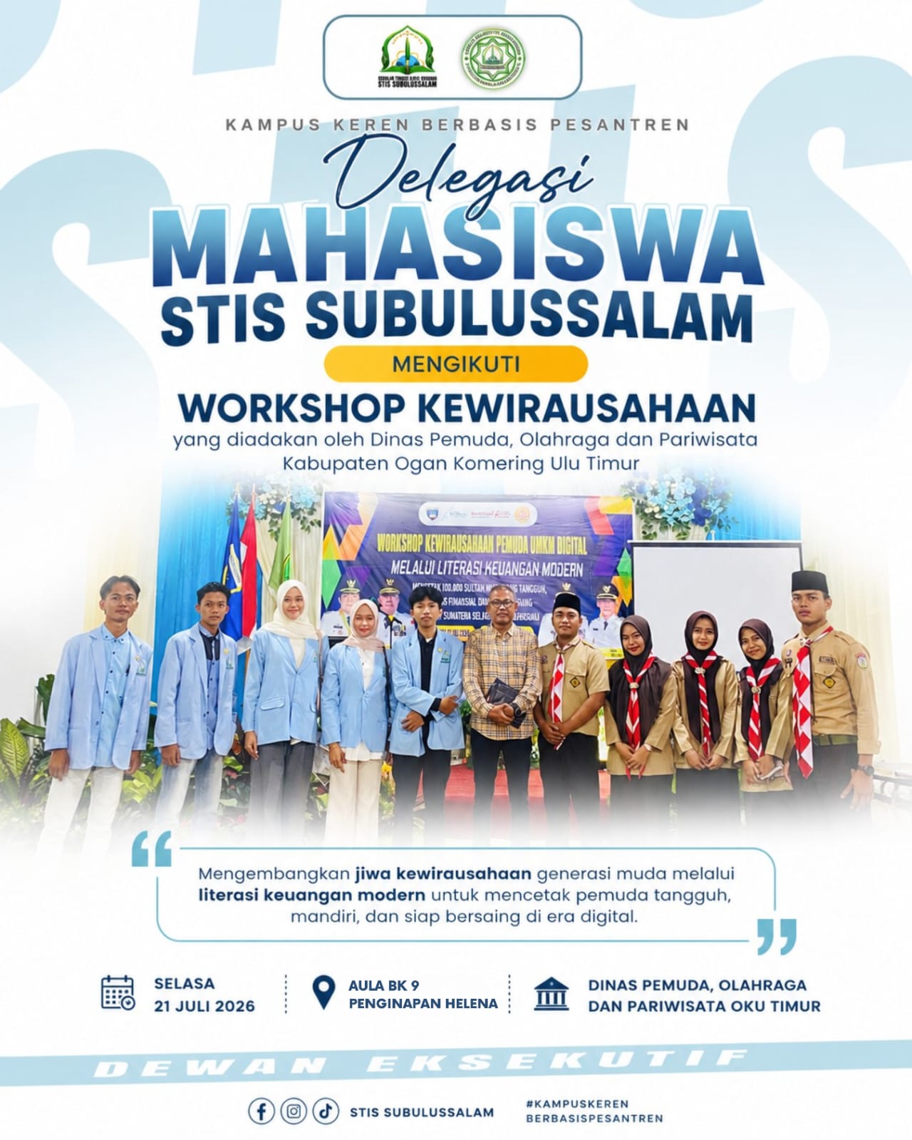 DEMA dan Racana STIS Subulussalam Ikuti Workshop Kewirausahaan DEMA dan Racana STIS Subulussalam Ikuti Workshop Kewirausahaan