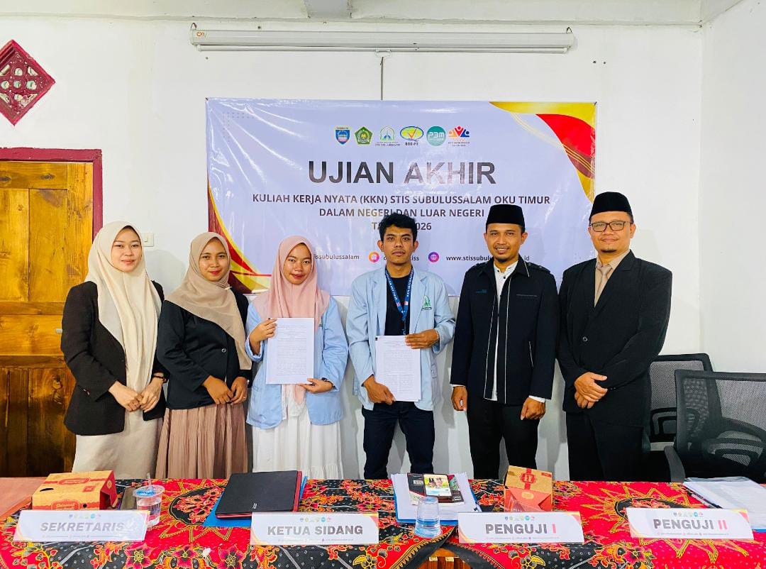 Dua Mahasiswa STIS Subulussalam OKU Timur Ikuti Ujian Laporan KKN Luar Negeri Thailand Tahun 2026 Dua Mahasiswa STIS Subulussalam OKU Timur Ikuti Ujian Laporan KKN Luar Negeri Thailand Tahun 2026